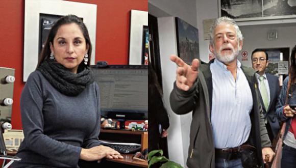 Rosana Cueva, directora de "Panorama", y Gustavo Gorriti, director de IDL-Reporteros. (Fotos: El Comercio)
