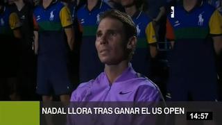 Rafael Nadal se emocionó hasta las lágrimas en la final del US Open 