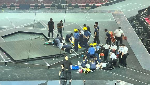 El accidente sucedió durante la presentación de la agrupación local Mirror, en el Hong Kong Coliseum. (Foto: Handout)