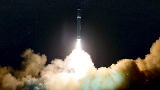 Aviones comerciales vieron el enorme misil de Corea del Norte