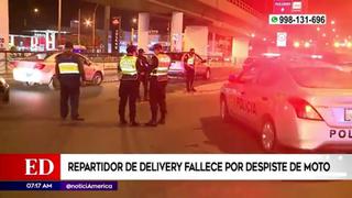 Surco: repartidor de delivery muere por despiste de moto | VIDEO