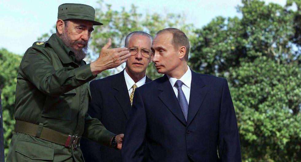 Fidel Castro y Vladimir Putin en La Habana en 2000. (Foto: Getty Images)