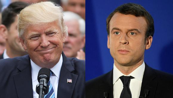 Trump felicita a Emmanuel Macron por su "amplia victoria"