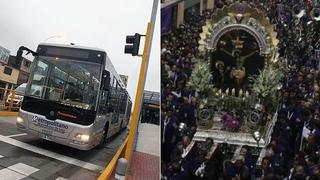 Buses de Metropolitano y Corredor azul desvían desde las 6 p.m.