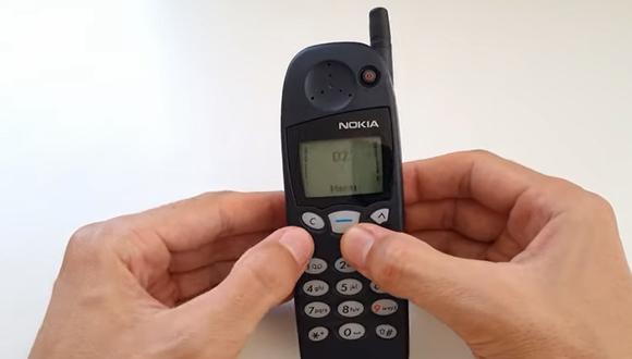 Este celular de fines de los 90 fue muy popular al contar con el videojuego Snake. (Imagen: befinitiv/ YouTube)