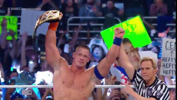¡John Cena campeón de WWE! Venció a AJ Styles en Royal Rumble