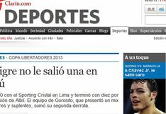 Copa Libertadores: Prensa argentina asegura que a Tigre "no le salió una ante Sporting Cristal"