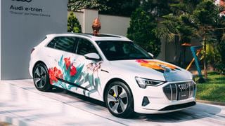 Audi e-tron: auto eléctrico se convierte en lienzo para dar un mensaje de sostenibilidad