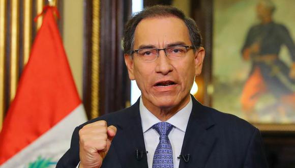 Martín Vizcarra, presidente del Perú, apoya a Juan Guaidó. (Foto: AFP)