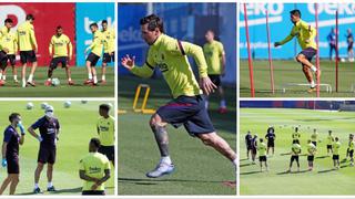 Otro paso hacia la normalidad: Barcelona reanudó trabajos grupales de máximo 10 jugadores | FOTOS