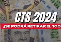 CTS 2024: Ejecutivo aprobó el retiro del 100% de los fondos