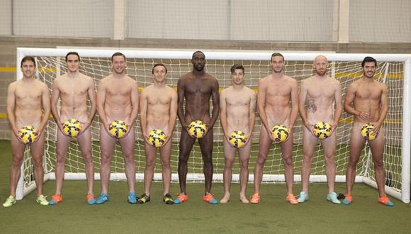 Premier League: se desnudan por campaña contra el cáncer