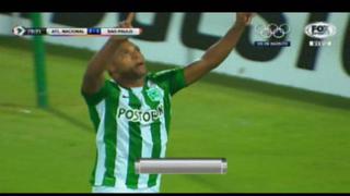 Atlético Nacional marcó de penal el 2-1 ante Sao Paulo [VIDEO]