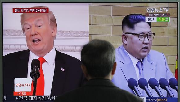 Donald Trump habló sobre la histórica visita de Kim Jong-un a China. (AP).
