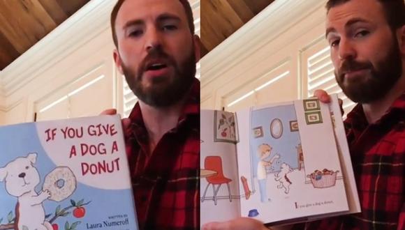 Chris Evans se suma a noble campaña y lee cuentos infantiles a niños durante la cuarentena. (Foto: Captura de video)