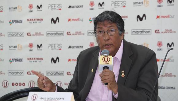 Raúl Leguía, secretario general del club Universitario de Deportes, designado por la Sunat, que presidente la Junta de Acreedores del club crema. (FOTO: ROLLY REYNA / EL COMERCIO)
