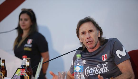 Ricardo Gareca dio la razones por las que la selección peruana concentra en el Swissotel. (Foto: FPF)