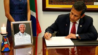 Humala firmó Libro de Condolencias por muerte de Nelson Mandela