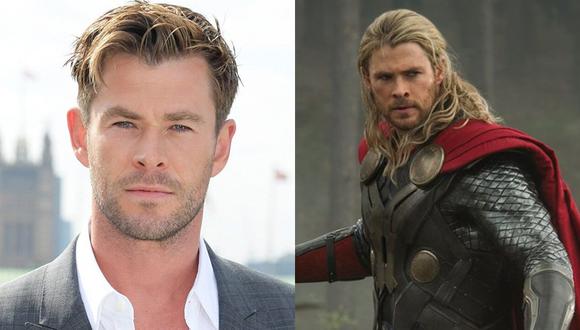 Chris Hemsworth como Thor, el superhéroe de Marvel. (Fotos: WireImage/Marvel).