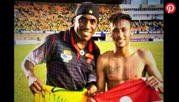 Luis Tejada intercambió camiseta con Neymar tras duelo amistoso