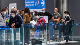 Llega a Roma el primer vuelo “a prueba de covid” desde Nueva York | FOTOS