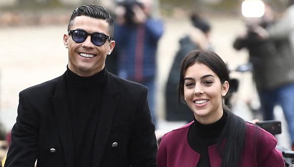 Cristiano Ronaldo y Georgina Rodríguez sufrieron recientemente la pérdida de uno de sus mellizos (Foto: Pierre-Philippe Marcou / AFP)