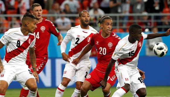 La selección peruana en el Mundial Rusia 2018. (Foto: EFE)