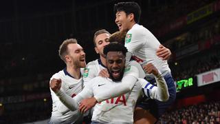 Tottenham se impuso 2-0 al Arsenal y lo eliminó de la Carabao Cup