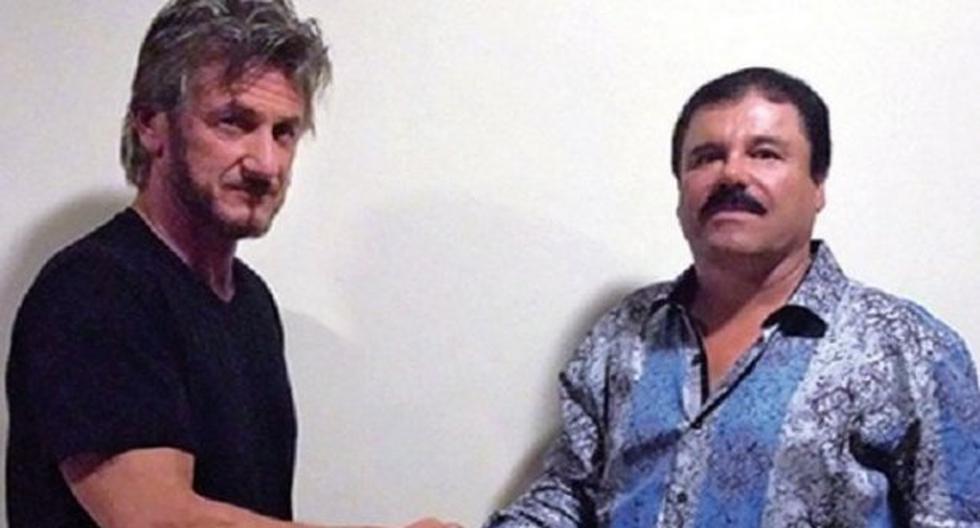 Sean Penn y Joaquín Guzmán Loera juntos en una entrevista. (Foto: Rolling Stone)