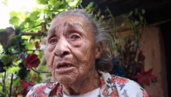 Abuela de 97 años asegura que sus 16 hijos se olvidaron de ella: "no saben si vivo o no". (Foto: @jaimetoraltv)