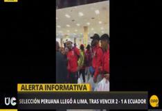 Así fue el recibimiento de la Selección Peruana al Aeropuerto Jorge Chávez