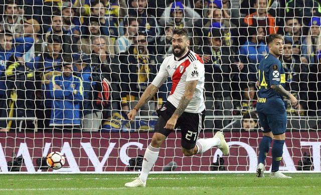 River vs. Boca: así fue el gol de Lucas Pratto para el 1-1 en la final de la Copa Libertadores 2018. (Foto: AFP/EFE/Reuters/AP)