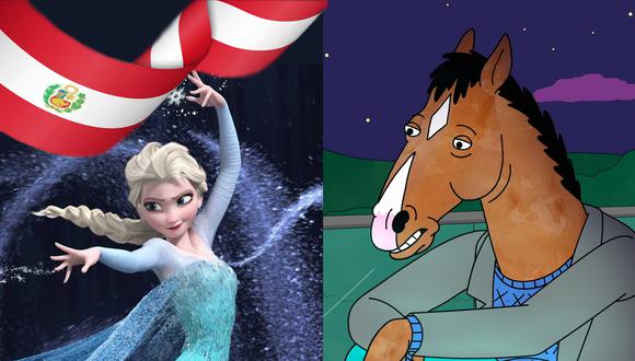 A pesar de que exista una evolución positiva en largometrajes, aún falta potenciar la producción nacional en películas y series animadas. Algunos referentes internacionales, sin duda, son "Frozen" y “Bojack Horseman". (Foto: Disney y Netflix)