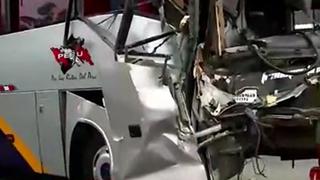 Panamericana Sur: bus se estrelló contra tráiler y dejó al menos 12 heridos | VIDEO 