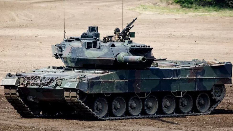 There are more than 2,000 German Leopard tanks in storage throughout Europe.  (GETTY IMAGES).
