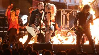 Grammy 2017: el problema en show de Metallica y Lady Gaga