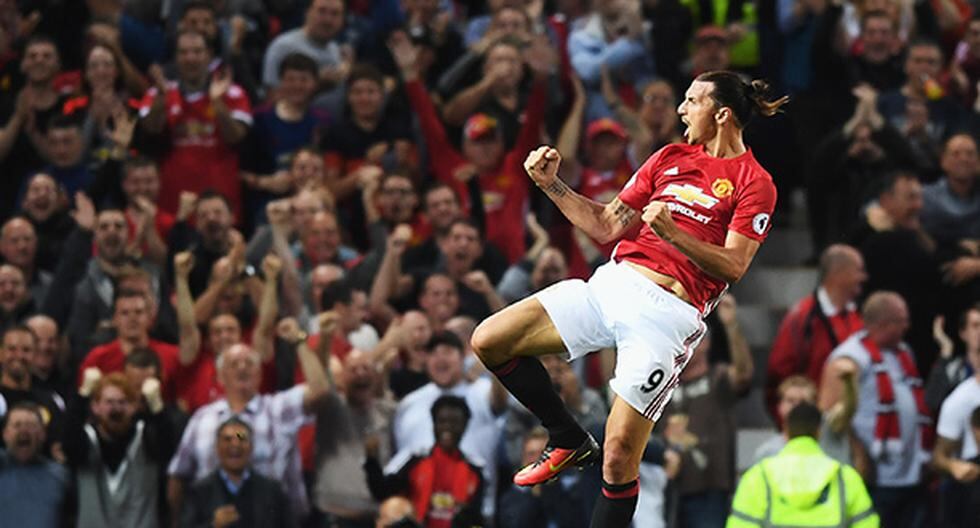Zlatan Ibrahimovic y sus goles que le dieron el triunfo al Manchester United. (Foto: Getty Images)