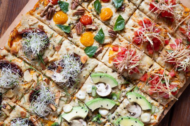 Pizza Veggie has nine flavors of plant-based pizza.  (Photo: Jessica Alva Piedra)