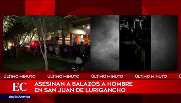 Un nuevo crimen se registró en San Juan de Lurigancho. (Foto: América Noticias)