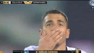 Colo Colo vs. Corinthians: Carlos Carmona puso en ventaja al 'Cacique' con este gol| VIDEO