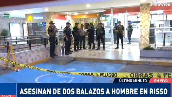 Un hombre fue asesinado en el interior del McDonald's del centro comercial Risso. (ATV+)