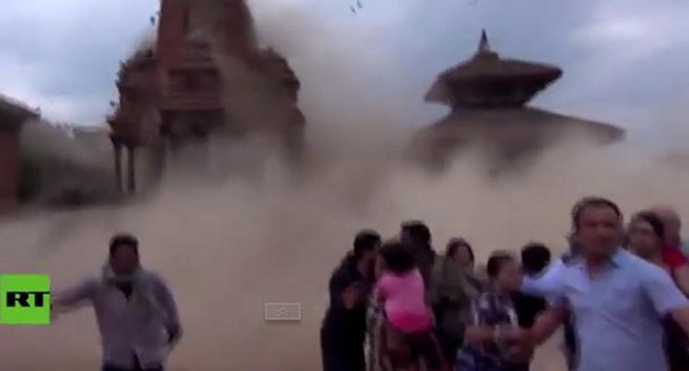 Terremoto en Nepal. (Foto: Captura YouTube)