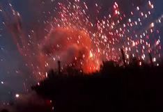 YouTube: Fuegos artificiales fuera de control en Italia