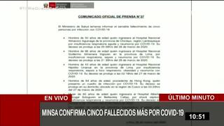 Coronavirus en Perú: se eleva a 16 la cifra de fallecidos por COVID-19