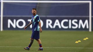 Lionel Messi ausente del entrenamiento del sábado en Barcelona