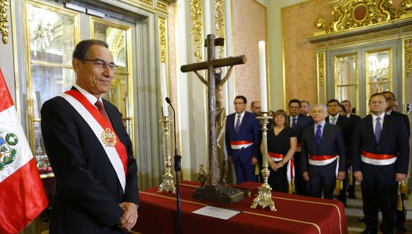 El presidente Martín Vizcarra cumplirá un año en Palacio de Gobierno este 23 de marzo. (Foto: Presidencia de la República)