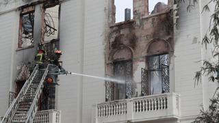 Incendio en Plaza San Martín: Mincul evaluará si edificio puede ser recuperado