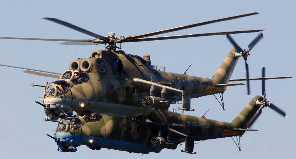 Un helic&oacute;ptero Mil Mi-24 (Hind). (Foto: Getty Images)