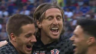 Gol de penal de Luka Modric para el 1-0 de Croacia vs. Francia | VIDEO