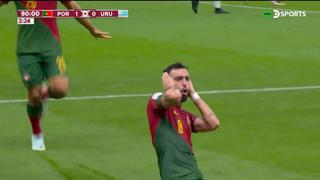 Gol de Bruno Fernandes tras un polémico penal: así fue el 2-0 de Portugal vs. Uruguay | VIDEO